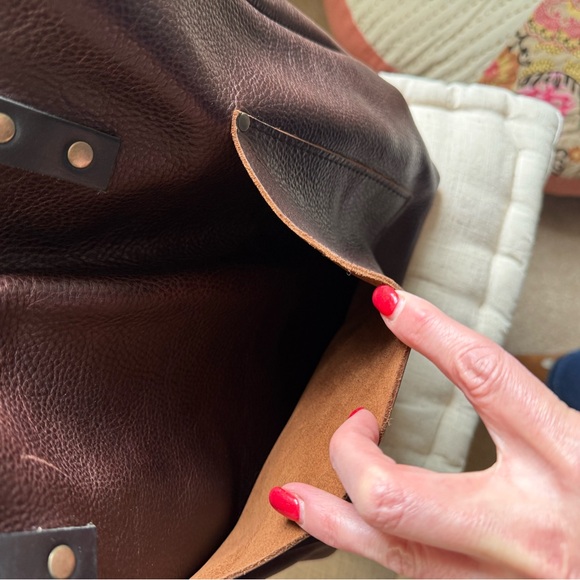 NWOT Portland Leather Brown Tote (Large Size) - Picture 8 of 12